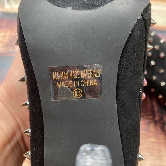 Fashion Nova Passion Studded Boots Booties - Picture 9 of 12